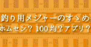 釣り用メジャーのおすすめ術！ホームセンターから100均、アプリまで