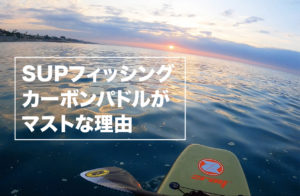 SUPフィッシングではカーボンパドルがマストな理由