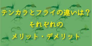 テンカラとフライの違いとは？メリットとデメリットを解説