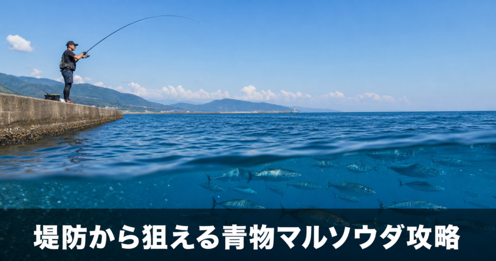 マルソウダの釣り方を解説|堤防から狙える青物の基礎知識
