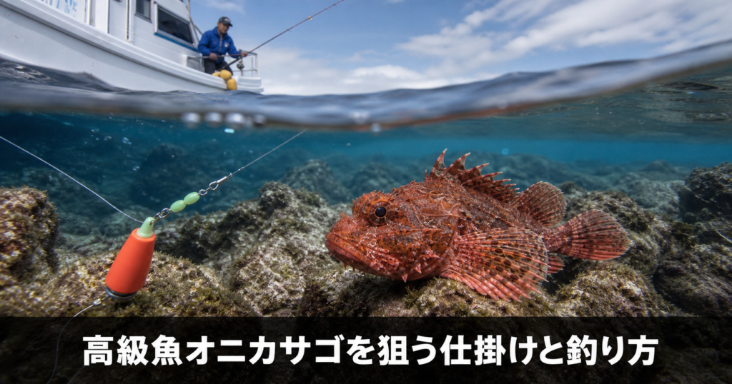 オニカサゴの釣り方と仕掛け|高級魚を船釣りで狙うための基礎知識
