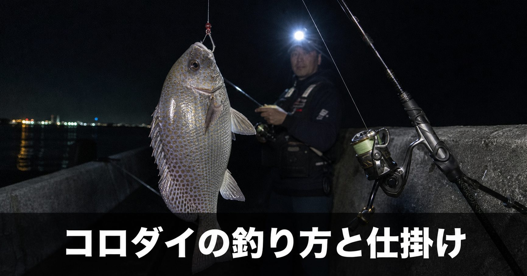 コロダイの釣り方と仕掛け｜夜釣りで狙う強烈ファイターの攻略法
