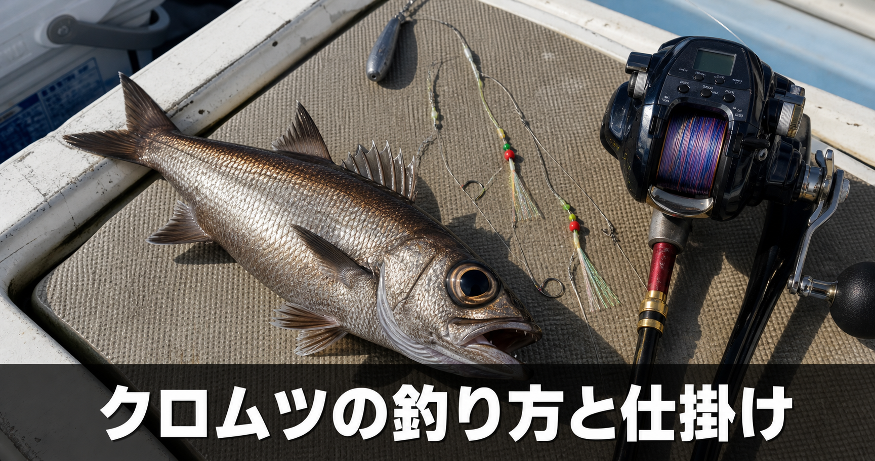 クロムツの釣り方と仕掛け|中深場狙いの基本タックルと誘い方のコツ
