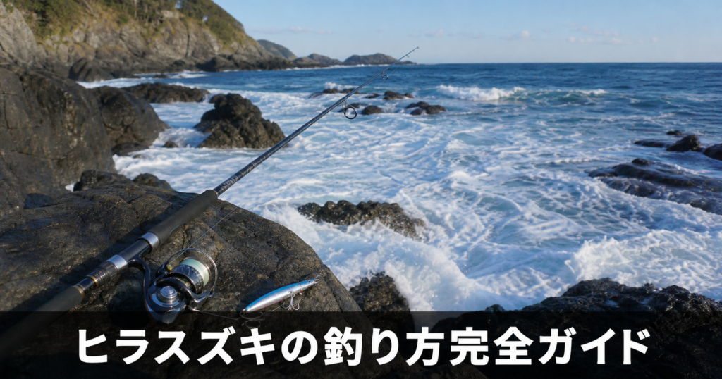 ヒラスズキの釣り方と仕掛け｜荒磯のフラットフィッシュを狙うタックルとルアー選び