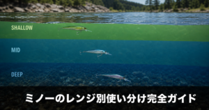 ミノーのレンジ別使い分け方｜潜行深度と魚の活性で選ぶ実践テクニック